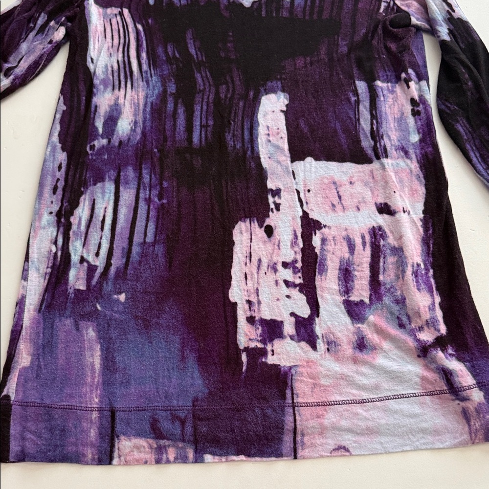 Simply Vera Abstract Purple Women's Top Size Small - Picture 3 of 6